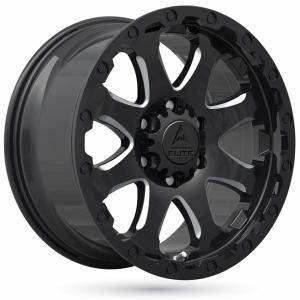 American Elite Guardian Shiny Black Machined Face 8x17 5/114.3 ET30 B73.1