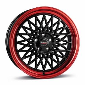 BORBET B Black Rim Red 8x17 5/112 ET35 B66.6 | Alk. 340,11 €