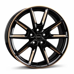 BORBET LX18 Black Glossy Gold Spoke Rim 8x18 5/108 ET45 B72.6 | Alk. 269,83 €