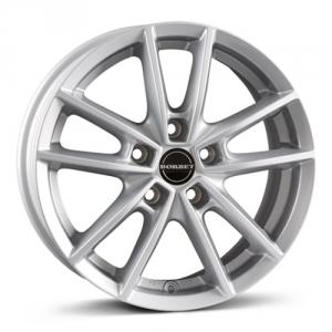 BORBET W Crystal Silver 6x15 5/100 ET45 B64.1