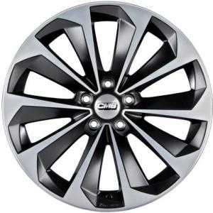 CMS C21 Matt Black Polished 8x18 5/114.3 ET47 B67.1