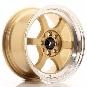 Japan Racing JR12 Gold Machined LIP 8.5x15 4/100 ET13 B73.1 | Alk. 219,63 €