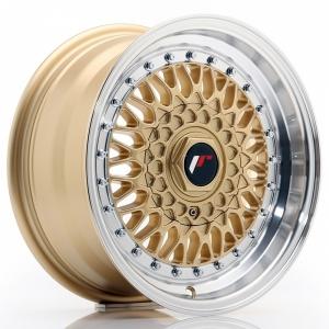 Japan Racing JR9 Gold Machined LIP 7x15 4/100 ET20 B74.1 | Alk. 199,55 €