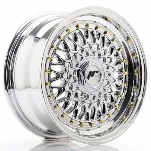 Japan Racing JR9 Silver Machined LIP With Rivet Gold