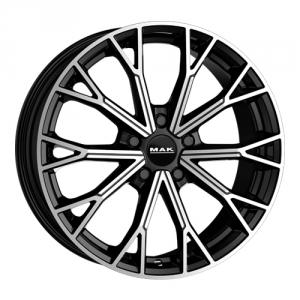 MAK Asphalt Black Machined Face 8x19 5/110 ET33 B65