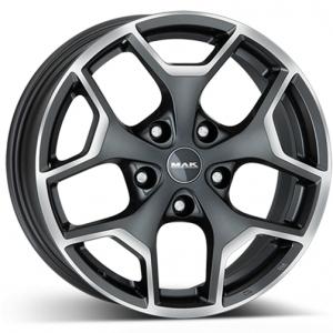 MAK Libertyt Gunmetal Machined Face 7.5x18 5/127 ET44 B71.6 | Alk. 288,92 €