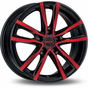 MAK Milano Black And Red 5.5x15 4/100 ET42 B60.1 | Alk. 167,40 €