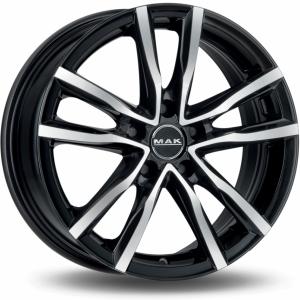 MAK Milano Black Machined Face 6.5x16 5/112 ET45 B76 | Alk. 188,48 €