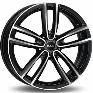 MAK Oxford Black Machined Face 7x17 5/120 ET50 B72.6 | Alk. 229,67 €