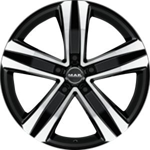 MAK Stone5 Black Machined Face 7.5x18 5/127 ET38 B71.6 | Alk. 340,11 €