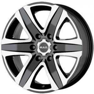 MAK Stone6 Black Polished 6.5x16 6/130 ET54 B84.1 | Alk. 229,00 €