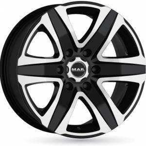 MAK Stone6 Black Machined Face 6.5x16 6/125 ET50 B74.1 | Alk. 229,67 €
