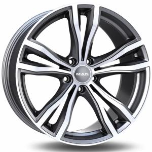 MAK X-Mode Gun Metal Machined Face 11x20 5/120 ET35 B74.1 | Alk. 489,45 €