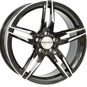 Monaco GP1 Gloss Black Polished 8x19 5/112 ET45 B66.5 | Alk. 194,68 €