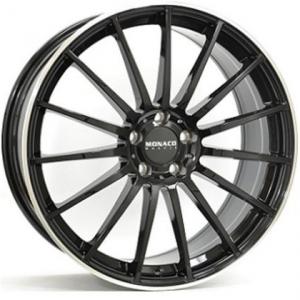 Monaco MC1 Gloss Black Polished lip 8x18 5/112 ET45 B66.5 | Alk. 188,00 €