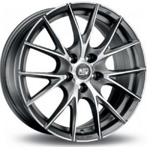 MSW 25 Matt Titanium Machined Face 7x16 4/100 ET42 B63.3 | Alk. 234,36 €