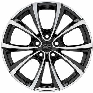 MSW 27T Gloss Black Polished 8.5x18 5/114.3 ET40 B64.1 | Alk. 214,00 €