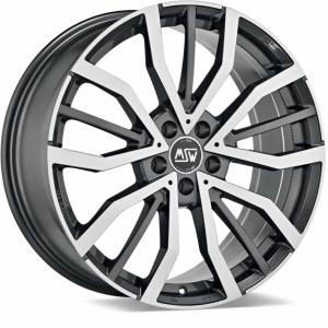 MSW 49 Gloss Gun Metal Machined Face 8x18 5/112 ET50 B57.1 | Alk. 250,48 €