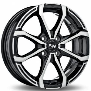 MSW x4 Black Machined Face 6x16 4/100 ET40 B63.3 | Alk. 239,71 €