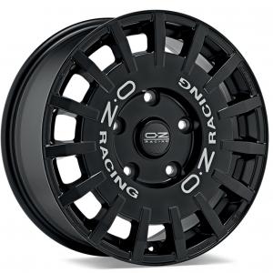 OZ Rally Racing Van Matt Black Silver Lettering 7.5x18 5/160 ET48 B65.1 | Alk. 579,81 €