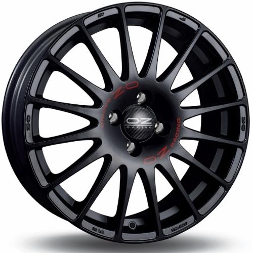 OZ Superturismo GT Matt Black Red Lettering