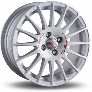 OZ Superturismo WRC White Red Lettering 7x16 4/108 ET16 B65.1 | Alk. 309,99 €