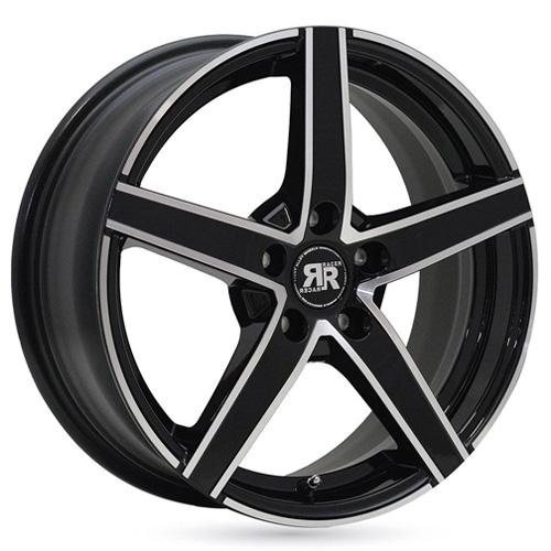 Racer Artic Evo Bright Black Machine Face - 7x17 5/110 ET40 B65 - Vanteet