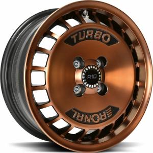 RONAL R10 TURBO Copper Matt front diamond cut 7x15 4/100 ET37 B68 | Alk. 209,59 €