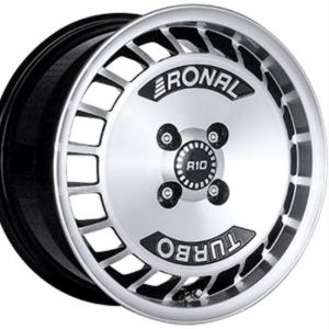 RONAL R10 Turbo Gloss Black Polished 7x15 4/100 ET37 B68 | Alk. 189,51 €