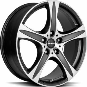 RONAL R51 Jet Black front cut 8x17 5/112 ET45 B76 | Alk. 208,33 €