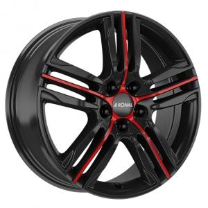 RONAL R57 Black Red 7.5x18 5/112 ET45 B76