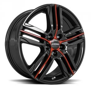 RONAL R57 MCR Jet Black Red SPOKE 7.5x18 5/112 ET51 B76 | Alk. 339,76 €