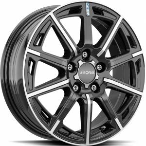 RONAL R60 Jet Black front cut 6.5x16 5/100 ET40 B68 | Alk. 229,67 €