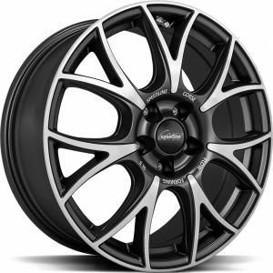 Speedline SL5 Vincitore Jet Black Matt front cut