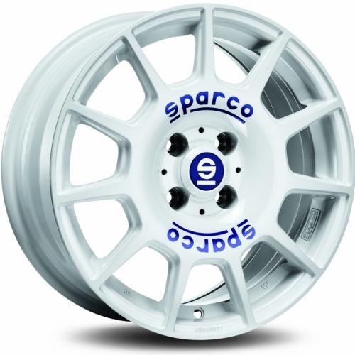Sparco Terra White Blue Lettering